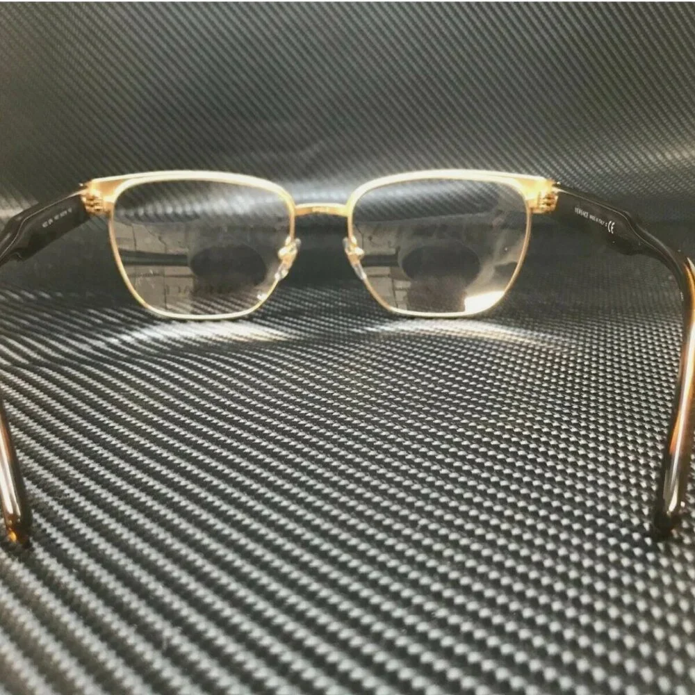 VERSACE Gold Square Men's Eyeglasses 54 mm - Picture 4 of 4